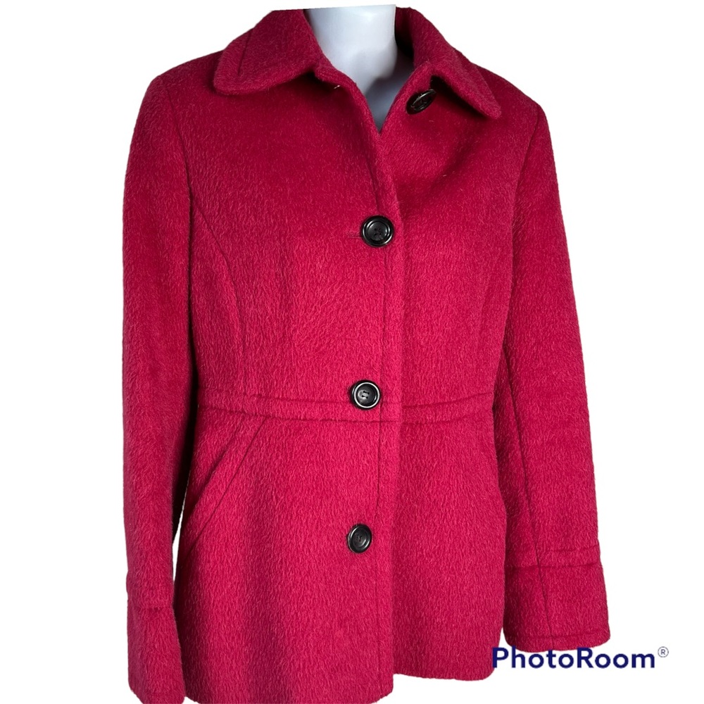 Etcetera Raspberry Fuchsia Wool/Alpaca/Mohair Coa… - image 1